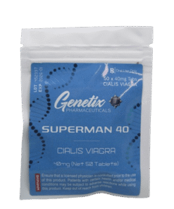 Superman 40 by Genetix Pharma – Dual Action ED Support with Sildenafil & Tadalafil