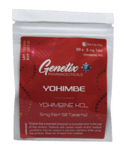 Yohimbine HCL by Genetix Pharma – 50 Tablets of 5mg Each for Enhanced Fat Loss and Vitality